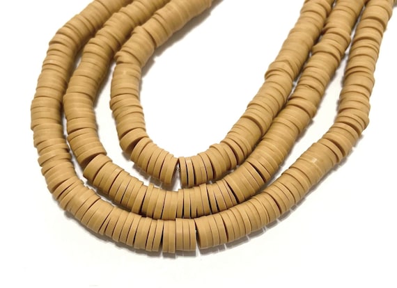 6 mm. Natural Clay Beads for Bracelets Making 2000+ pcs