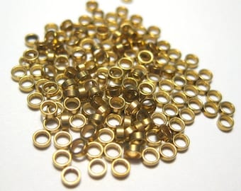 72pcs of Raw Brass Link Closed Rings Connectors Metal Findings 2mm(No. BL1527)