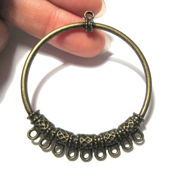Chandelier Hoop Earrings Etsy