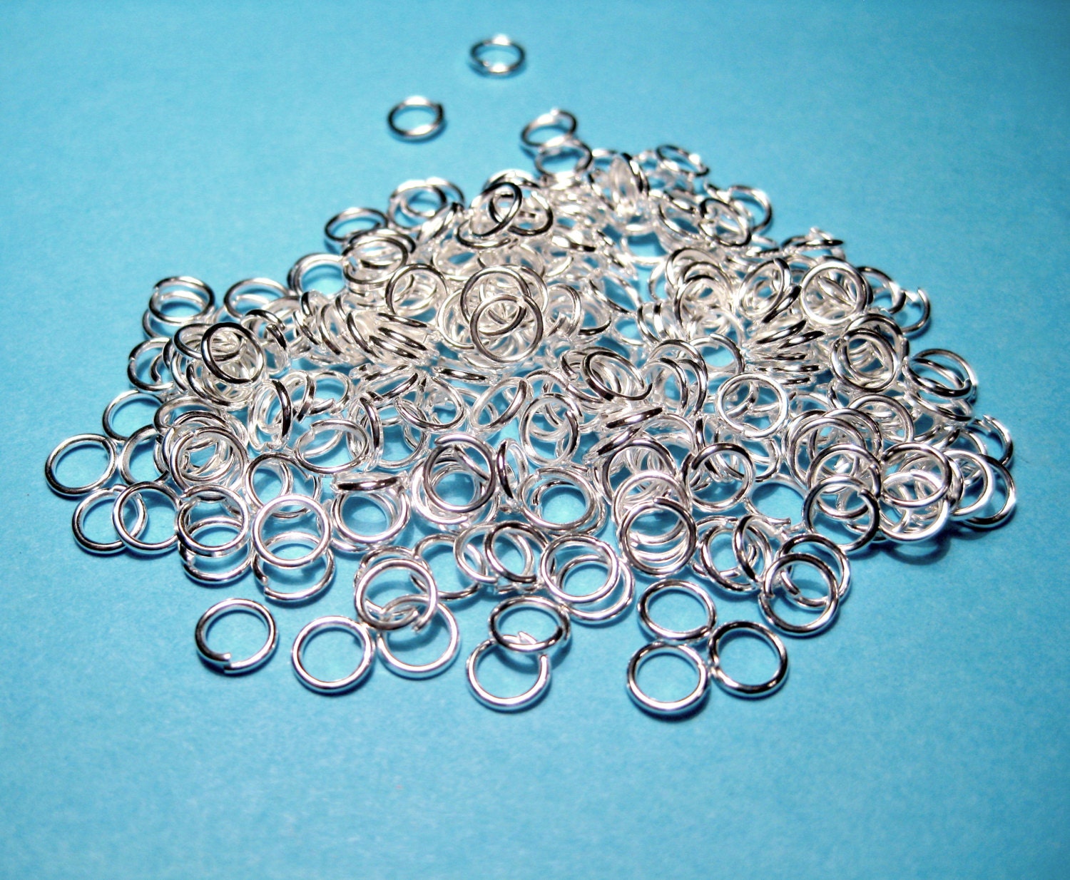 100pcs of Bright Silver Plated Open Jump Rings 5mm 21ga(no.492) - Etsy