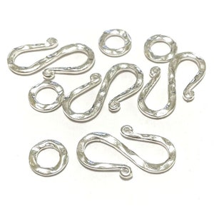 10 Sets of Bright Silver S Hook Clasps(No. TGCLS2324)