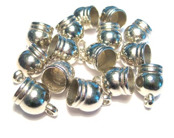 10pcs of Silver Tone Cone Bead Caps Tassel Caps(No.BCP327)