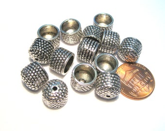10pcs of Antique Silver Cone Bead Caps Tassel Caps Kumihimo Caps(No.BCP334)