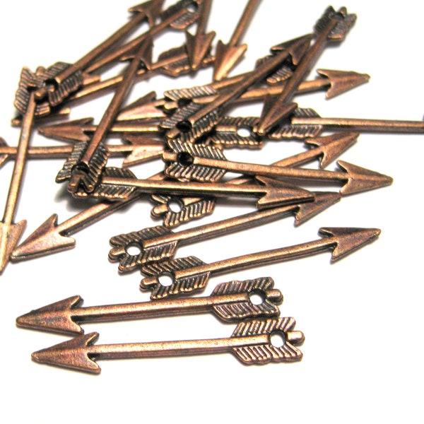 10pcs of Antique Copper Arrow Charms Pendants(No. CPCM627)