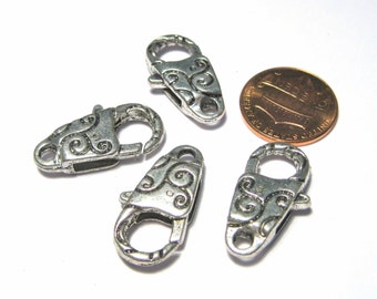 5pcs of Large Antique Silver Lobster Claw Clasps(No. LBCLS723)
