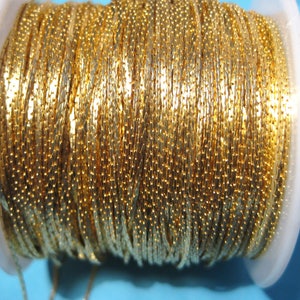 10 ft of Gold Plated Brass Beading Chain Tassel Chain