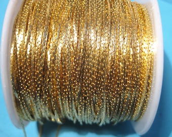 10 ft of Gold Plated Brass Beading Chain Tassel Chain