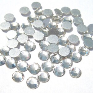 100pcs of Clear Glass Flatback Rhinestone -A Grade SS20 (4mm)No-Hotfix