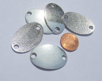 2pcs of Large Antique Silver Plated Oval Link Connectors 35mm Connector Charms(No.CM086)