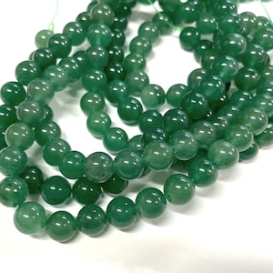 1 Strand of 8mm Round Natural Green Aventurine Gemstone Beads(No.GS1715)