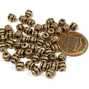 50pcs of Antique Copper Tube  Column Spacer Beads 5mm(No. CPS2113)