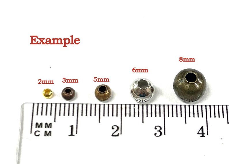 8mm Example 100 Filigree Brass Spacer Beads: 4mm Round Ball Beads (no. BSP1565) - Etsy