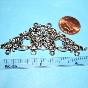 2pcs of Antique Silver Plated Chandelier Connector Links Connectors (No. CML128A)