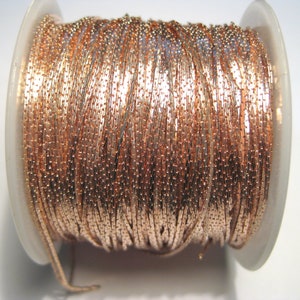 10 Ft of Rose Gold Tone Plated Chains Brass Beading Chain Tassel chains