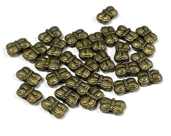 30pcs of Antique Bronze Butterfly Spacer Beads 5x9mm(No.BZSP539)