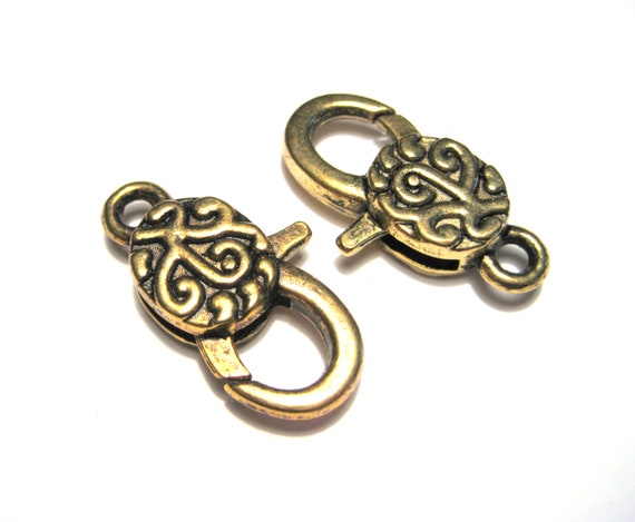 5pcs Large Antique Gold Plated  Lobster Claw Clasp(No. LBCLS743)