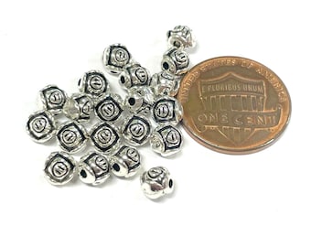 500 Perline Distanziali A Forma Di Fiore - Lega Argento Per Gioielli Fai Da Te Bracciali - Foto 6