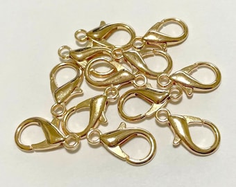 10pcs of KC Gold Tone Plated Lobster Claw Clasps 20mm(No. LBCLS749)