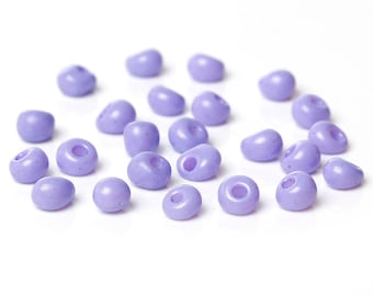 10 Grams of Purple 6/0 Glass Seed Beads Drop Beads