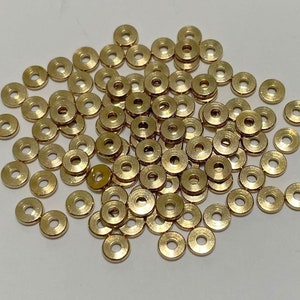 100pcs of Raw Brass Abacus Spacers Beads 4.8mm(No. BSP1538)