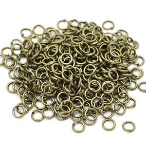 CLOSEout SALE Antique Copper 5mm Jump Rings Nickel Free 21 Gauge 642