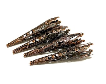 20pcs of Antique Copper Filigree Cone Bead caps(No.CCP2256)