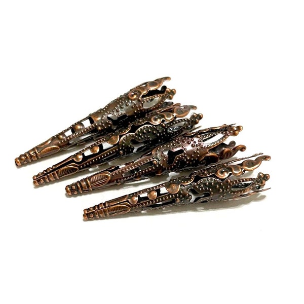 20pcs of Antique Copper Filigree Cone Bead caps(No.CCP2256)