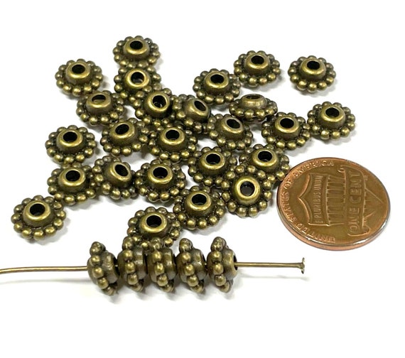 Spacer, Antique Copper 11.5mm Spacer, Antique Copper 11.5mm