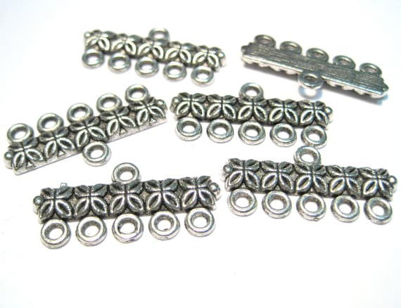Connector, w/ 5 loops for Necklace Connector, w/ 5 loops for Necklace