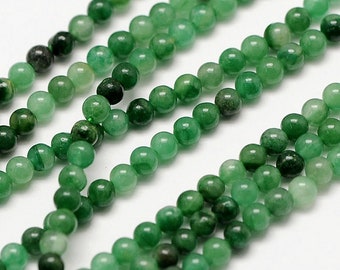 Perles De Jade Blanche - Boules De 2 Mm - Lot De 40 Pièces - Neuf Pour Création Bijoux