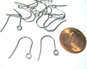 30pcs of Stainless Steel Ear Wire Earring Hooks (No. STG975)