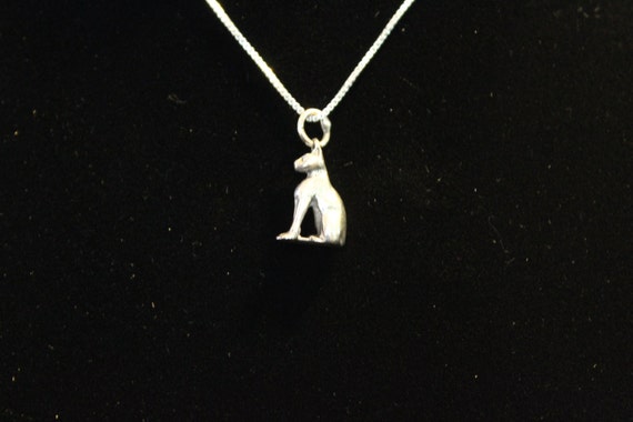 Bastet (Small) Egyptian Necklace Sterling Silver - image 4