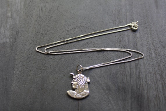 Cleopatra Egyptian Necklace Sterling Silver - image 1