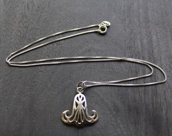 Lotus Egyptian Necklace Sterling Silver