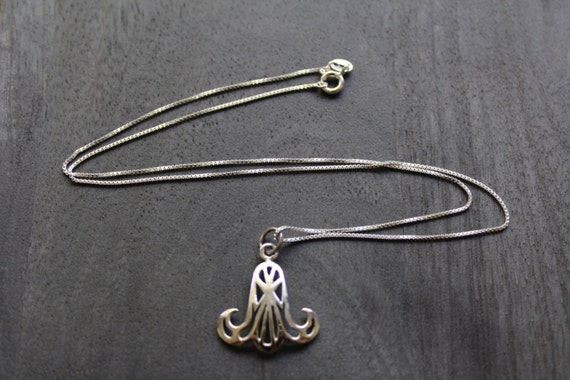 Lotus Egyptian Necklace Sterling Silver