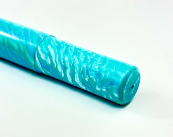 Going Coastal, custom bespoke pen blanks, high pressure cured with Alumilite Resin. Perfect for hand turned, custom kit pens. Bespoke ready!