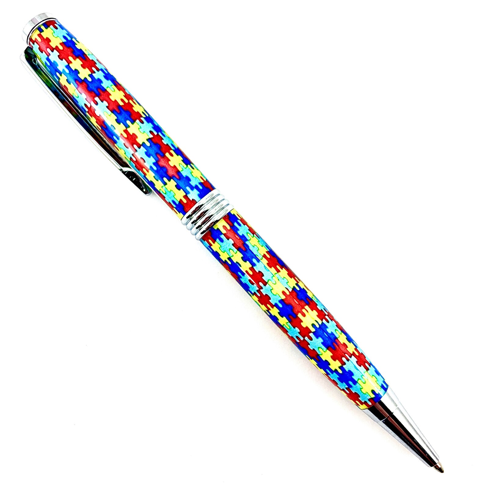 Autism Awareness Pen Custom Pressure Cast Hand Turned and Etsy