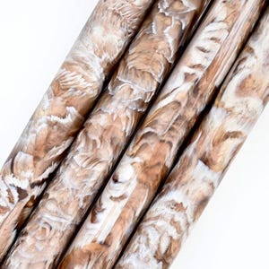 Salted Caramel, custom bespoke pen blanks, high pressure cured with Alumilite Resin. Great material for any Maker&#39;s custom project!