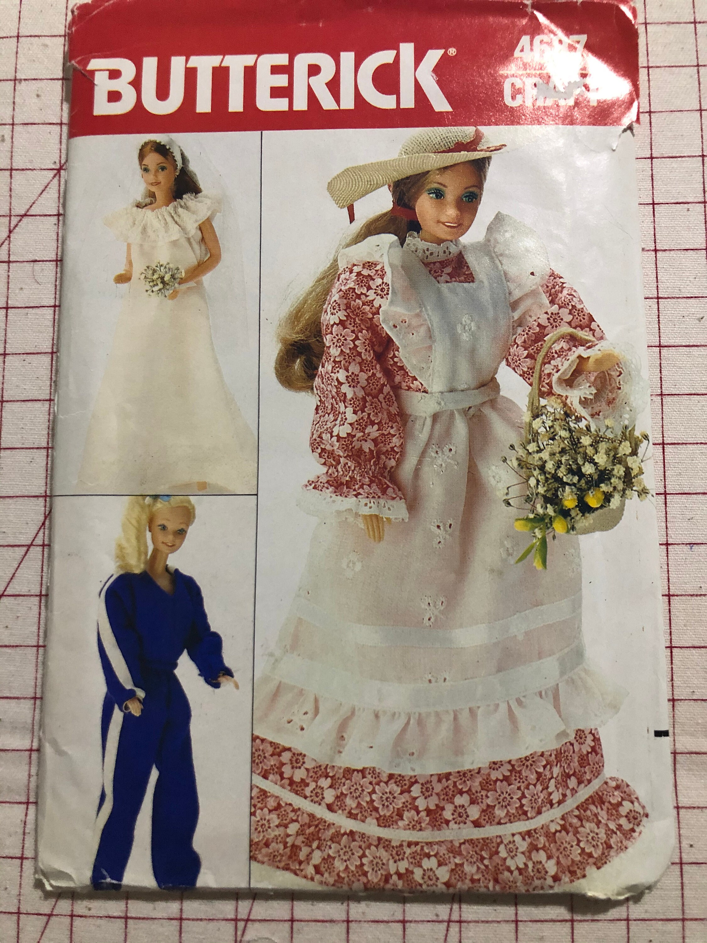 Vintage Butterick 4687 Barbie Doll Clothes Pattern 5865 Uncut Etsy
