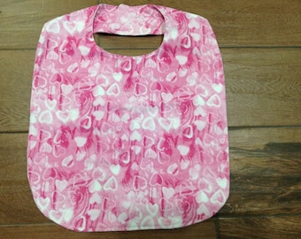 Adult / special needs bib (Hearts)