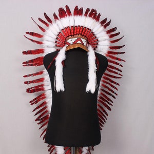 Tocado nativo americano, unisex, para niños y adultos, tocado de estilo  indio, inspirado en Estados Unidos, tocado de plumas para fiesta de  disfraces