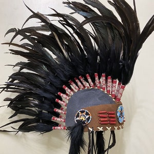 cocar indiano moicano de penas, traje indiano capacete de guerra trajes para homens, traje de halloween masculino nativo americano moicano