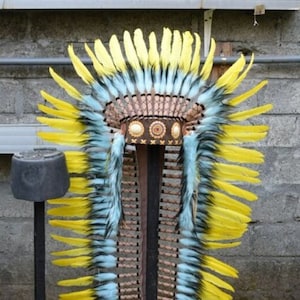 Natural Feather Boho Home Decor Feathers Adjustable Wild Bohemian Tribal Girl Boy Room Decoration Yellow Swan Feathers Long Length
