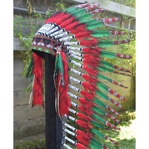 Artistic Hanging Garland, Handmade Indian Decor, Unique Christmas Gift, Unusual Housewarming Gift Turquoise Medium Swan Feathers