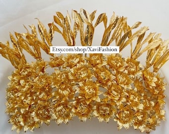 corona da donna Corona nuziale Corona nuziale Corona nuziale Tiara nuziale Tiara nuziale Copricapo nuziale Corona nuziale dea Corona nuziale in oro Regalo sposa