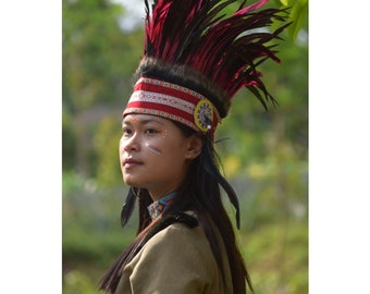 Feather Headpiece: Boho Festival Wedding Hair Accessory