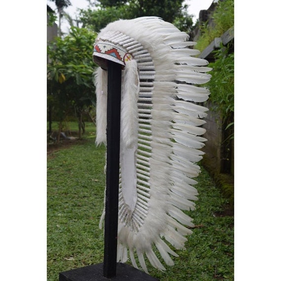 Native American Headdress Cherokee Indian Headdress Chief Etsy