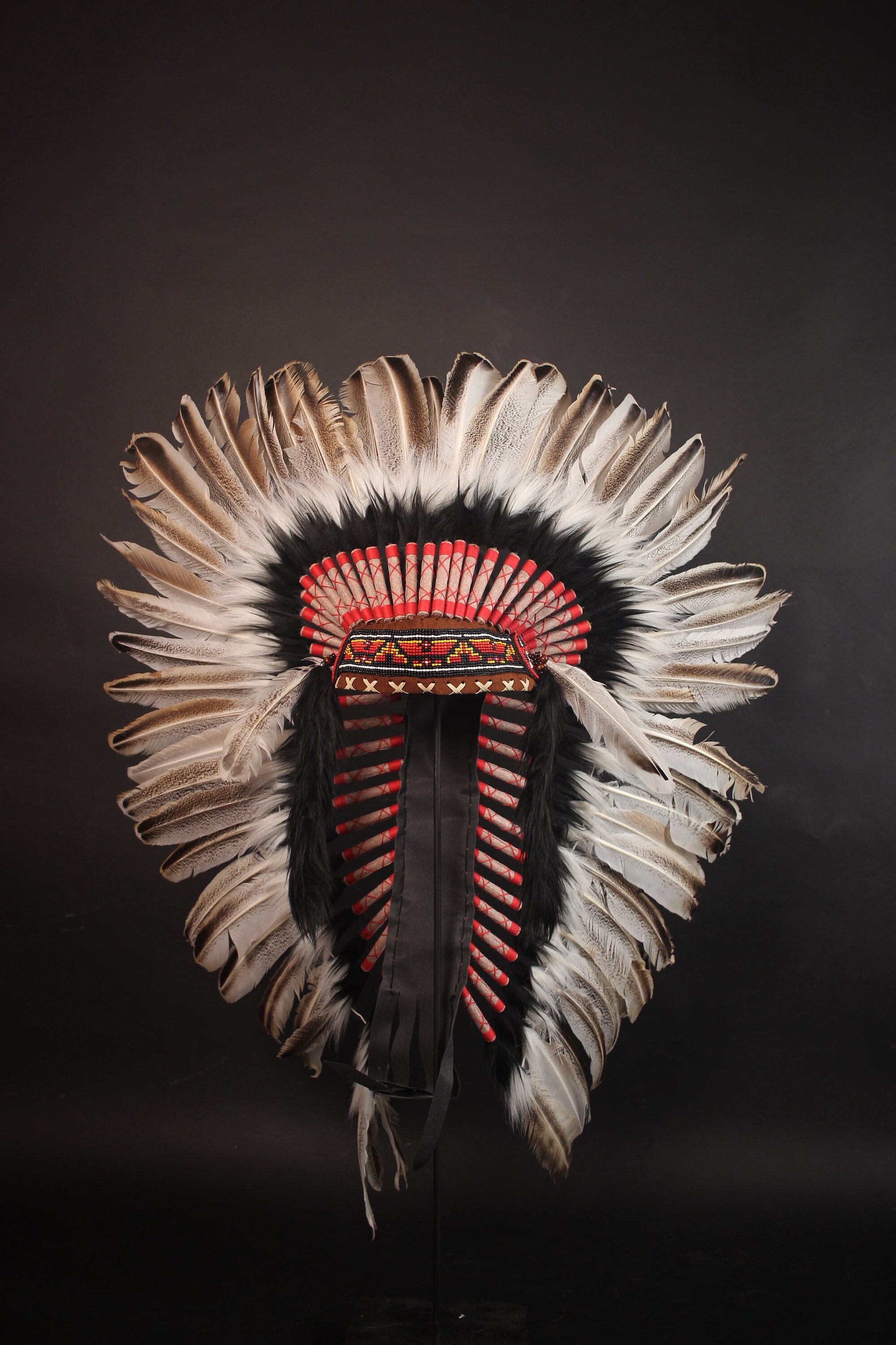 ハットリアルフェザー、インディアンエキゾチックターキー、ホワイト