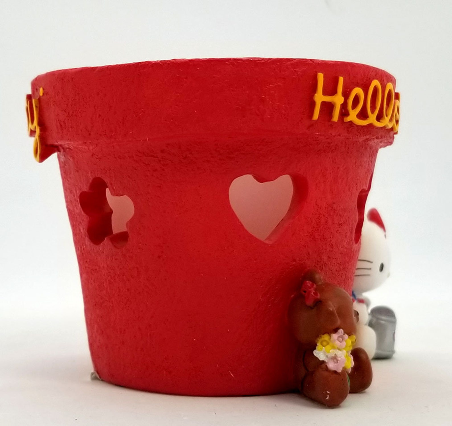 Hello Kitty Sanrio Candle Holder Voltive 2 pieces Retired 1998 Etsy