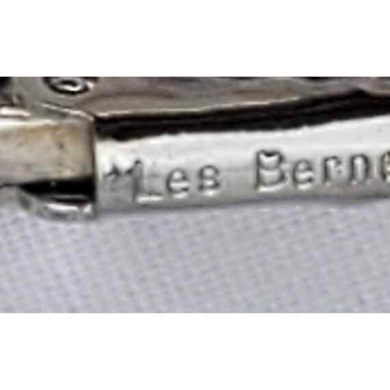 Vintage  Les Bernard Dangle Faux pearl rhinestone… - image 2